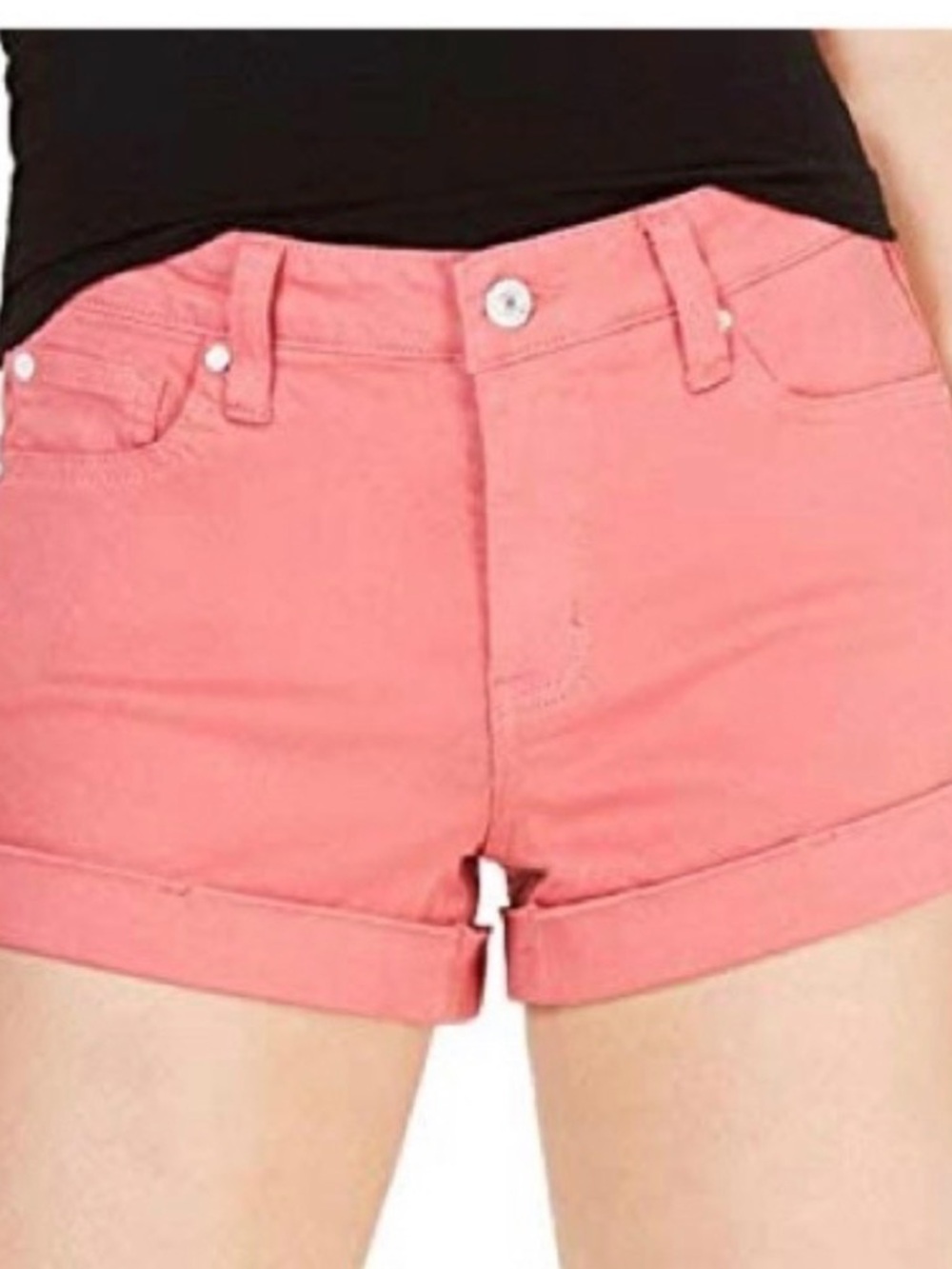 Celebrity Pink Denim Shorts Size 11/30 Cuffed Stretch Summer